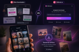 Clean Instagram downloader without popup ads