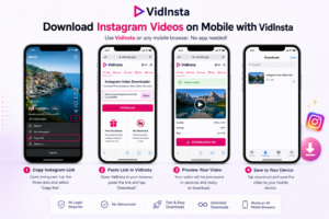 Downloading Instagram Reels on mobile browser