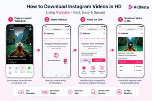 Step by step guide to download Instagram videos in HD using VidInsta