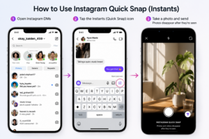 How to use Instagram Quick Snap inside Instagram Direct Messages