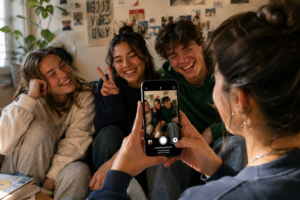 Gen Z users sharing authentic content through Instagram Quick Snap