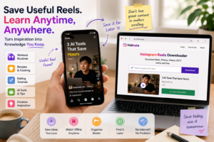 Users save Instagram Reels for learning and reference.