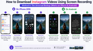 How to download Instagram videos using screen recording on iPhone and Android