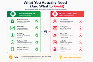 Safe browser-based Instagram downloader without login