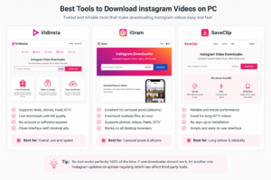 Popular Instagram video downloader tools for computers