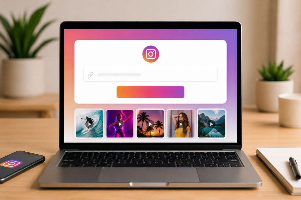 IG video downloader online tool for Instagram videos