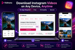 Instagram video downloader working on phone and desktop